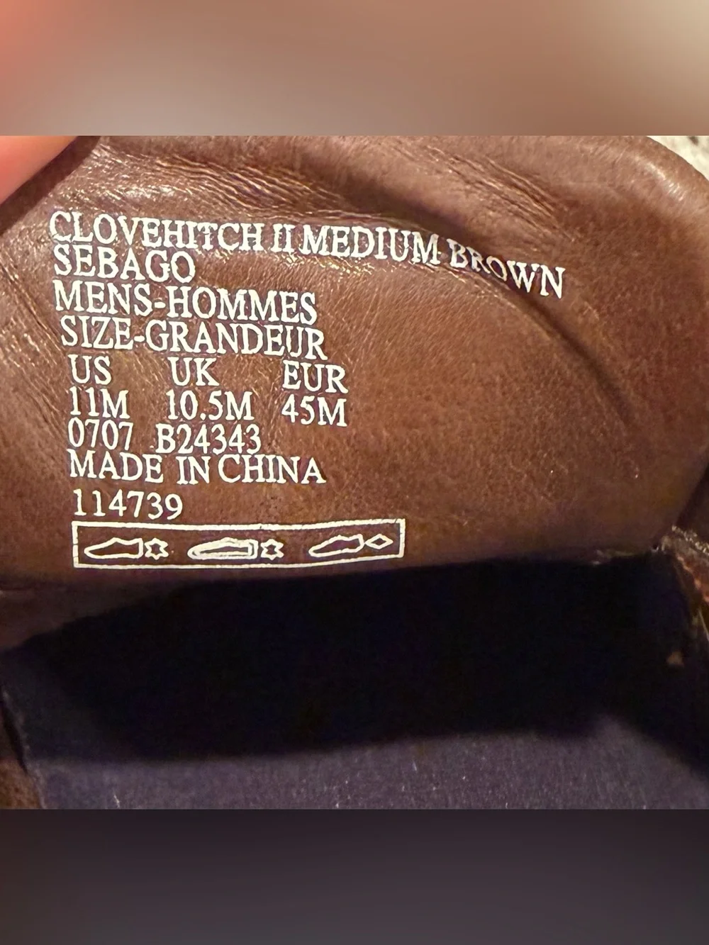 Sebago Mens Clovehitch II Medium Brown Color Boat Shoes Marine Grip Sz US 11M
